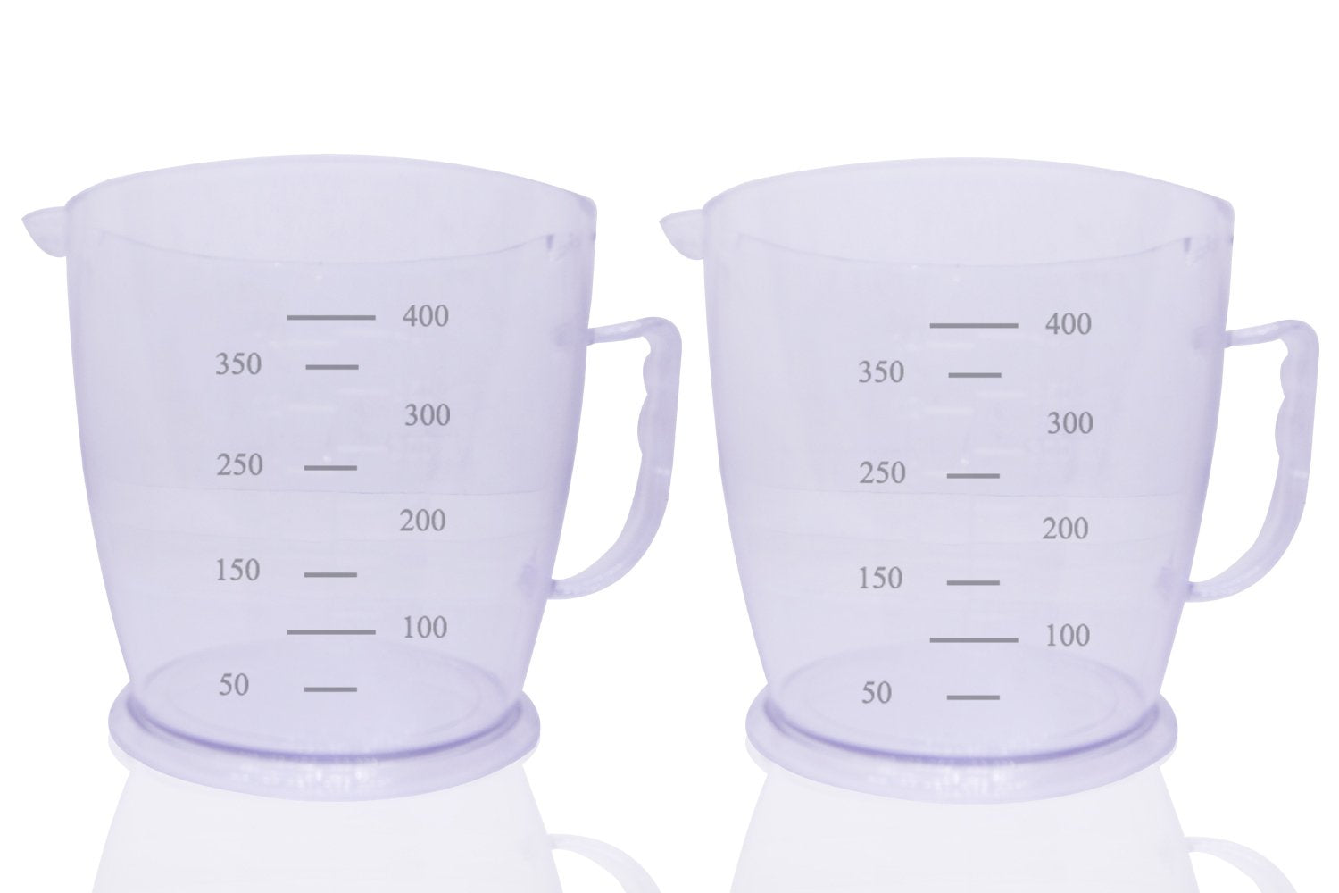0786 Professional Transparent Measuring Mug for Measuring Solids and Liquids - Pack of 2 - SkyShopy 0786 Professional Transparent Measuring Mug for Measuring Solids and Liquids - Pack of 2 - SkyShopy